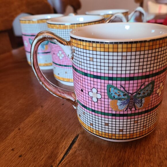 Anthropologie butterfly mugs x 6 - Picture 8 of 14
